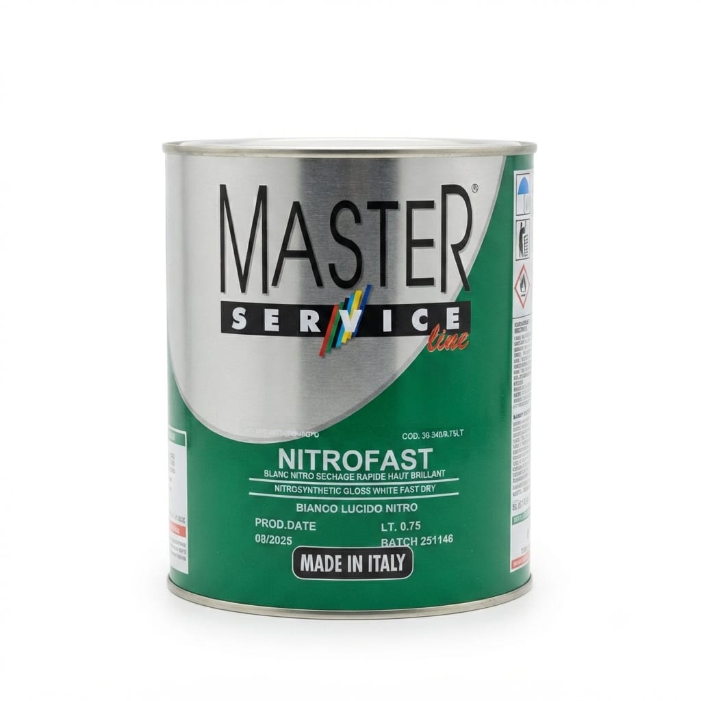 DRWL-075 NITROFAST vopsea ready mix ALB LUCIOS 750ml - imagine 1